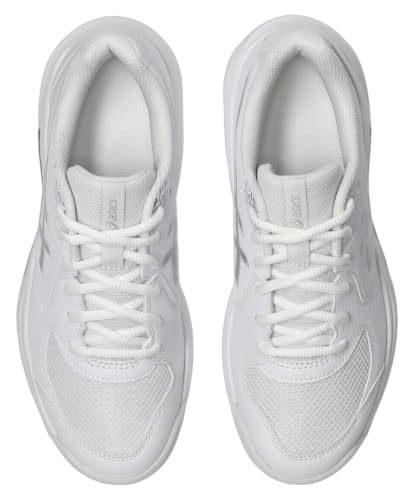ASICS Women's Gel-Dedicate 9 ClayTennis Shoes, White Pure Silver, 6.5 US