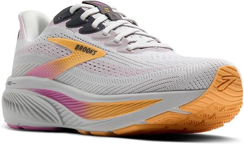 Brooks Women’s Ghost 17 Neutral Running Shoe - Oyster/Apricot/Pink - 9.5 Medium