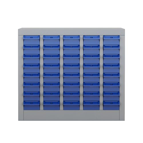 Reykilor 40 Drawers Parts Cabinet Bolt and Nut Tool Storage Cabinet Part, Drawer Plastic Tool Organizer with ABS Material for Hardware Storage, Hardware Organizer
