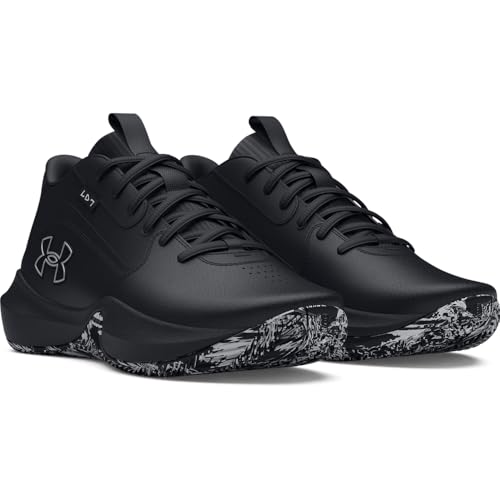 Under Armour Unisex Lockdown 7, (003) Black/Black/Metallic Silver, 12, US