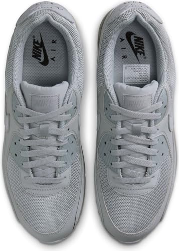 Nike Air Max 90, Men's Running Shoes, Wolf Grey Wolf Grey Wolf Grey Black, 9 US