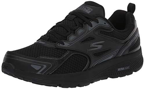 Skechers Women's Go Run Consistent Sneaker, Black, 8 Wide