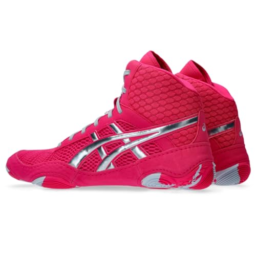 ASICS Women's MATBLAZER Wrestling Shoes, 6, Pink GLO/Cool Grey