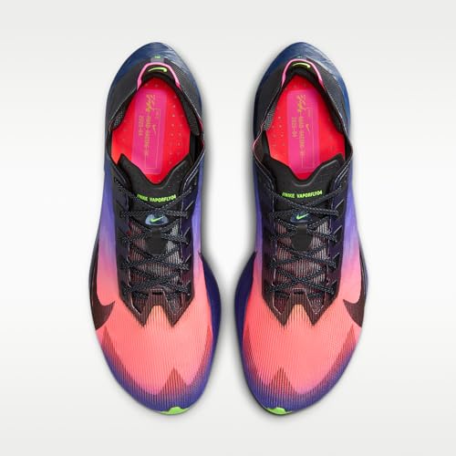 Nike Vaporfly 4 Men's Road Racing Shoes (Dark Obsidian/Purple Dynasty/Flash Crimson/Black) Size 9.5