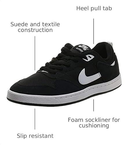 Nike SB Alleyoop Men's Shoes - CJ0882 (Black/White-Black, 11.5)