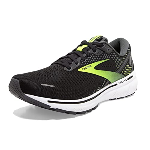 Brooks Men's Ghost 14 Neutral Running Shoe - Black/Pearl/Nightlife - 10 Narrow
