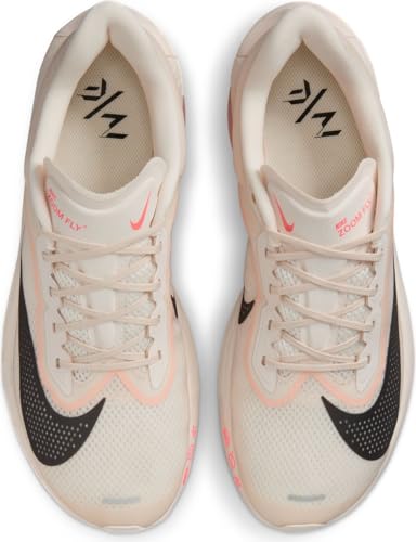 Nike Zoom Fly 6 Men's Road Racing Shoes (FN8454-102, Pale Ivory/Crimson Tint/Sail/Black) Size 11.5