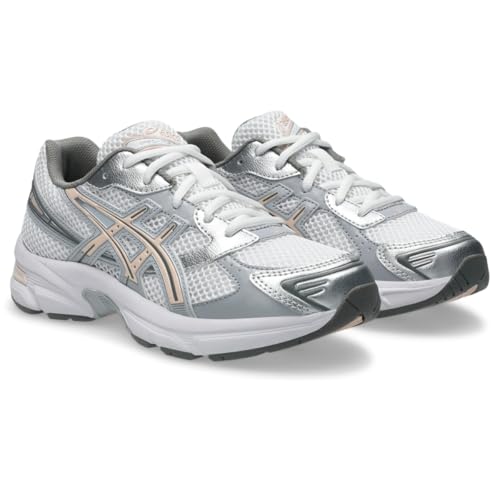 ASICS Unisex Kid's Gel-1130 Grade School (Big Kid), White/Pearl Pink, 6 Medium, Big Kid