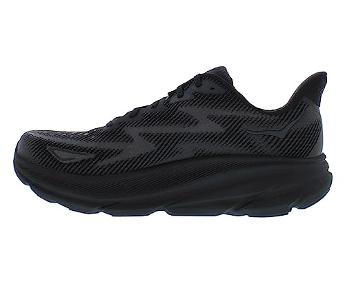 HOKA Clifton 9 Mens Shoes Size 10, Color: Black/Black