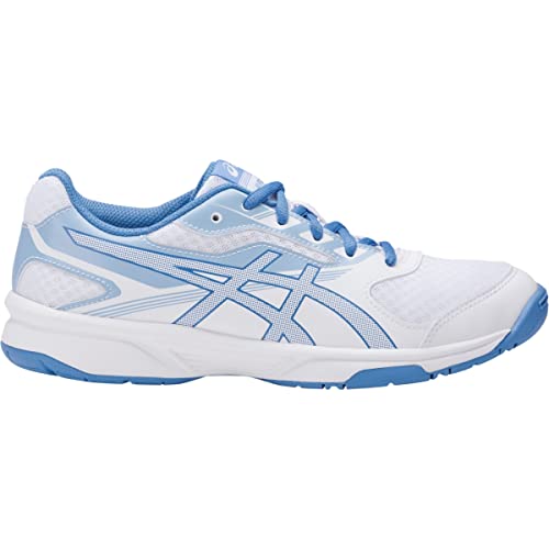 ASICS Women's Womens Upcourt 2 Athletic Shoe, White/Regatta Blue/Airly Blue, 11 Medium US