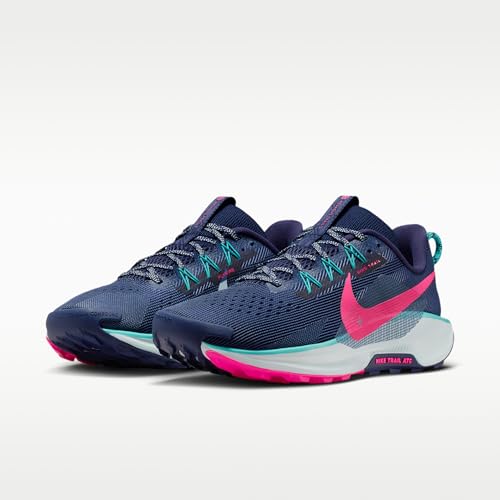 Nike Mens Pegasus Trail 5 Midnight Navy/Hyper Pink/Dusty Cactus 11 Medium