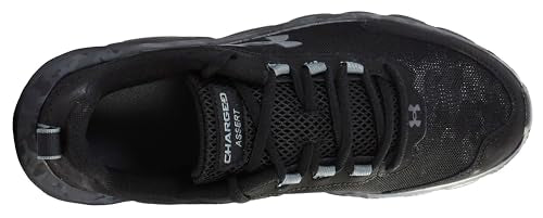 Under Armour Men's Charged Assert 9 Camo, Black/Black/Pitch Gray, 11 US