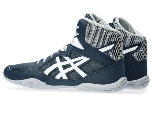 ASICS Kid's Snapdown 3 Grade School Wrestling Shoes, 5, French Blue/White