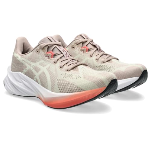 ASICS Women's DYNABLAST 5 Running Shoes, 11, Fawn/Oyster White