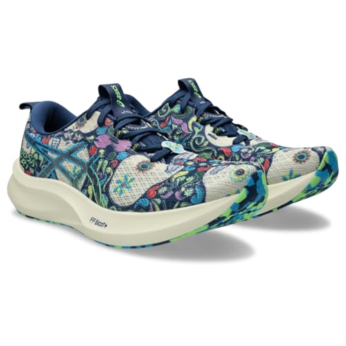 ASICS Men's Noosa TRI 16 Running Shoes, 12, Midnight Blue/Lime Burst
