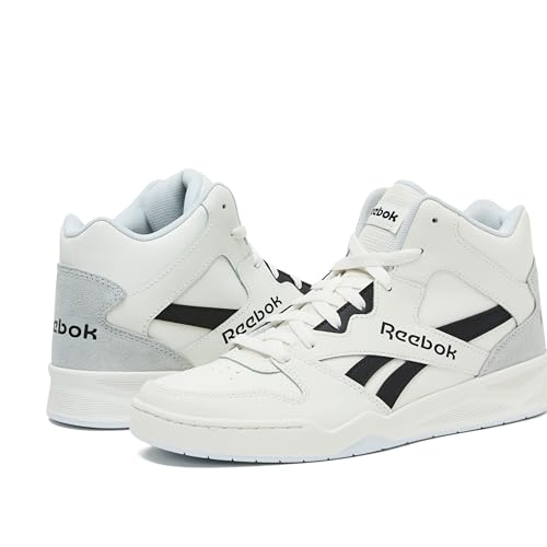 Reebok Royal BB4500 Hi2 High Top Sneakers for Men, Black or White Mens Basketball Shoes, Medium or Wide Width Size 7 to 14 Athletic Mens Shoes, Chalk/Black/Moon, 13 Medium