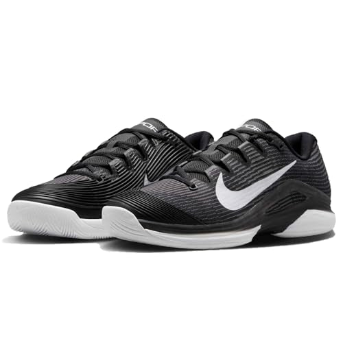 Nike Vapor 12 Women's Hard Court Tennis Shoes (Black/Dark Smoke Grey/White, US Footwear Size System, Adult, Women, Numeric, Medium, 9)