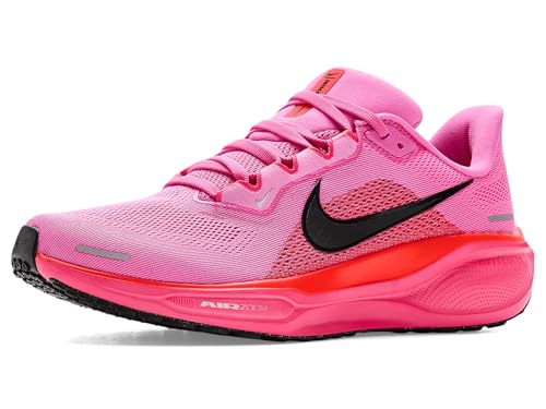 Nike Women's Pegasus 41 Playful Pink/Off Noir/Hyper Pink/Bright Crimson/Metallic Silver 8 Medium