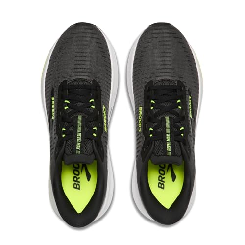 Brooks Revel Max, Men's Running Shoes, Ebony Black Nightlife, 12