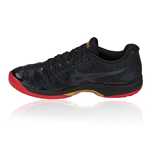 ASICS Solution Speed FF L.E. Womens Tennis Shoes 1042A047 Sneakers Trainers (UK 4 US 6 EU 37, Black Rich Gold 001)