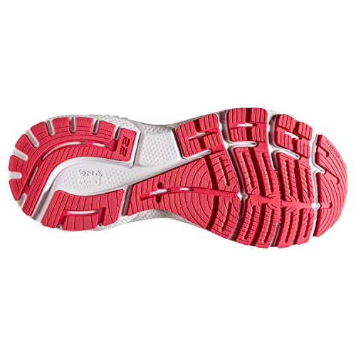 Brooks Women's Adrenaline GTS 22 Supportive Running Shoe - Black/Purple/Coral - 12 Medium