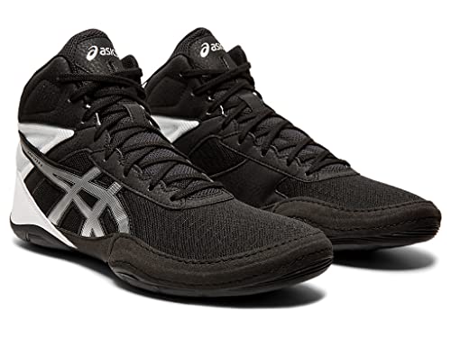 ASICS Men's Matflex 6 Wrestling Shoes, 13, Black/Silver