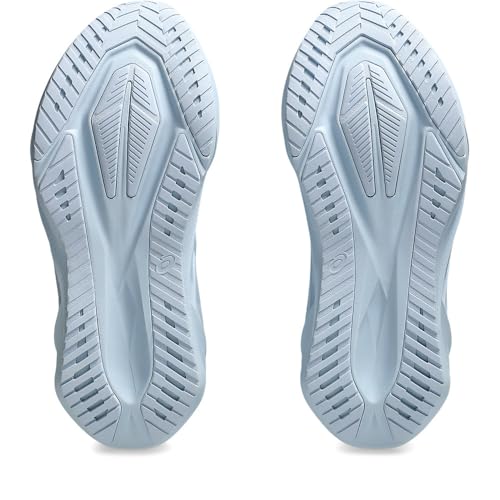 ASICS Womens Novablast 5 Lite-Show Running Shoes, LITE-SHOW/LIGHT BLUE, 8
