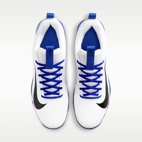 Nike Alpha Menace 4 Shark Football Cleats (White/Hyper Royal/Black) Size 9