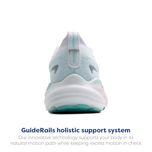 Brooks, Women, Glycerin GTS 22, White/Limpet Shell/Amparo Blue, 11.5, Medium