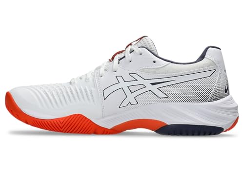 ASICS Men's Netburner Ballistic Ff 3 Trainers, White Indigo Fog, 10.5 US