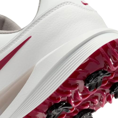 Nike Victory Pro 4 Golf Shoes (FZ7611-103, Summit White/Taupe Grey/Team Red) 11 Women/9.5 Men