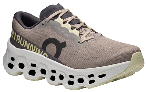 On Women's Cloudmonster 3 Sneaker, Cinder/Ivory, 8