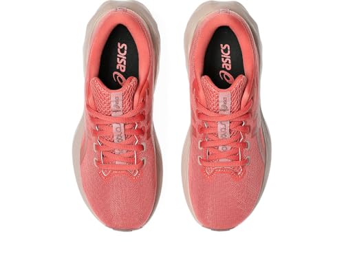 ASICS Kid's NOVABLAST 5 Grade School Running Shoe, 6, Dark Pink Clay/Rubble RED