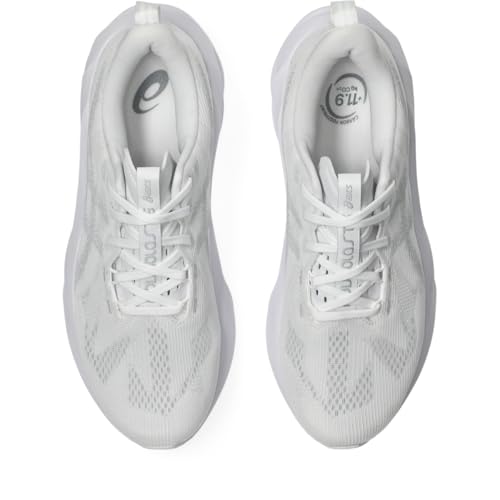 ASICS Men's NOVABLAST 5 Running Shoes, 14, White/Piedmont Grey