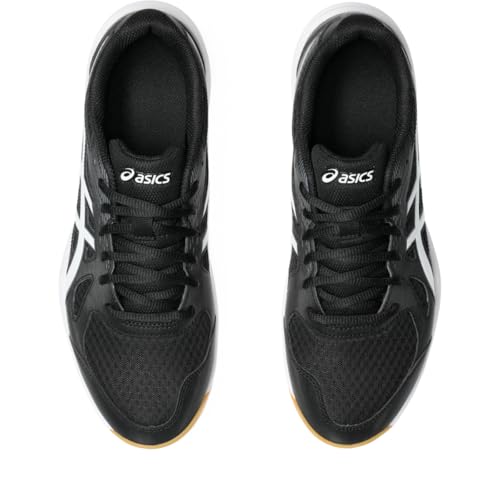 ASICS Men's Upcourt 6 Volleyball Shoes, 11, Black/White