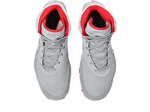 ASICS Women's MATBLAZER Wrestling Shoes, 6, Piedmont Grey/Classic RED