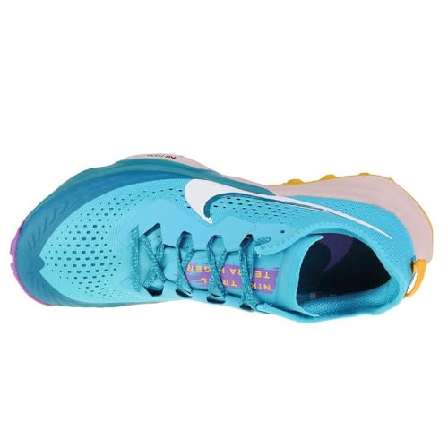 Nike Air Zoom Terra Kiger 7 Mens Running Trainers CW6062 Sneakers Shoes (UK 7.5 US 8.5 EU 42, Turquoise Blue White 400)