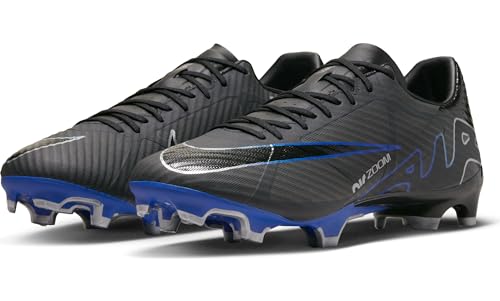 Nike Phantom Gx Academy Df Fg/Mg, Men's Sneaker, Black Chrome Hyper Royal, 10.5 US