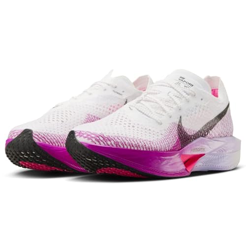 Nike Vaporfly 3 Women's Road Racing Shoes (DV4130-104, White/Vivid Purple/Purple) Size 9