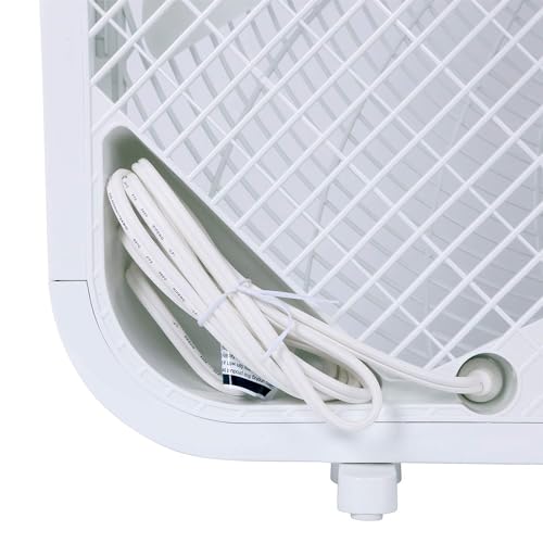 Hurricane Classic Floor Box Fan with 3 Speed Settings, White - 20in