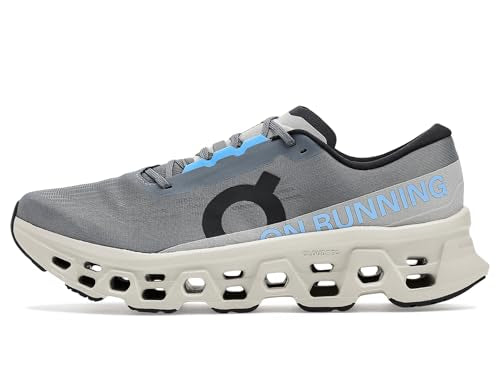 On Men's Cloudmonster 3 Sneaker, Rock/Silver, 12