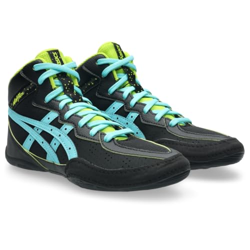 ASICS Kid's Matflex 8 GS Wrestling Shoes, K11, Black/ICE Mint