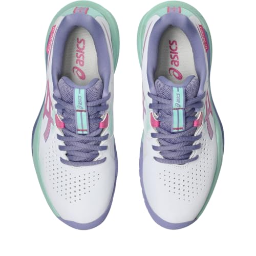ASICS Women's Gel-Challenger 15 Tennis Shoes, 9, White/Dragon Fruit