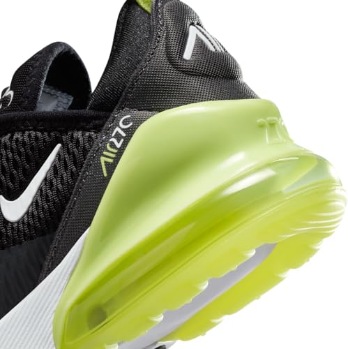 Nike Air Max 270 Little Kids' Shoes (AO2372-704, Light Lemon Twist/Black/Anthracite/White) Size 12