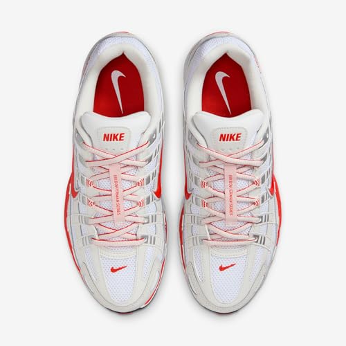 Nike P-6000 Women's Shoes (BV1021-107, White/Platinum Tint/Black/Picante Red) Size 7