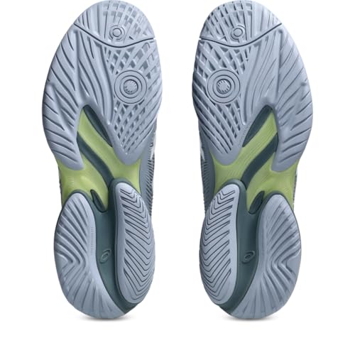 ASICS Men's Court FlyteFoam 3 Tennis Shoes, 7.5, Grey Blue/White