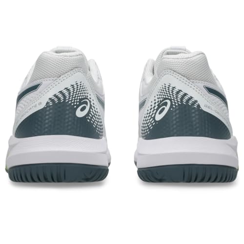 ASICS Men's Gel-Dedicate 8 Tennis Shoes, 10, White/IRONCLAD