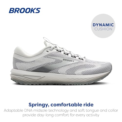 Brooks Women’s Revel 7 Neutral Running Shoe - Oyster Mushroom/Primer Gray - 10.5 Medium