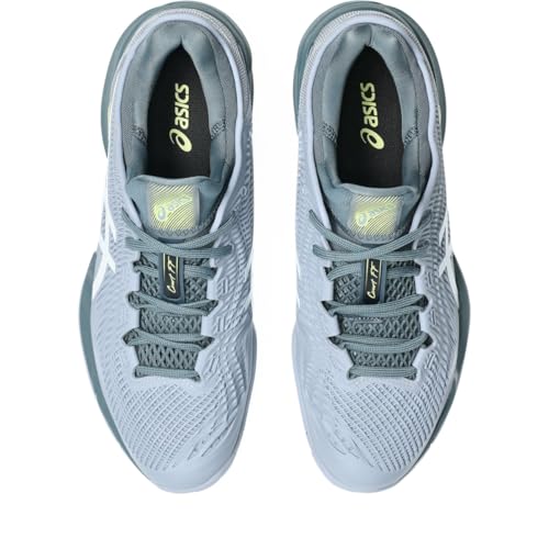 ASICS Men's Court FlyteFoam 3 Tennis Shoes, 7.5, Grey Blue/White