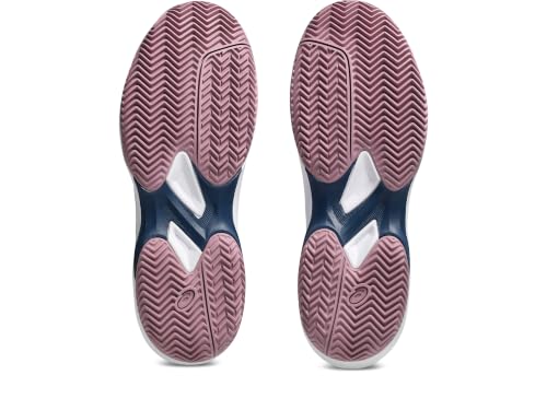 ASICS Women's Game Ff Clay Trainers, White Independence Blue, 9 US